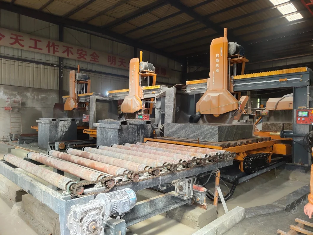 Dafon High-Efficiency Automatic Hard Kerbstone Cutter/ Curb Stone Cutting Machine for Processing Marble/Granite with Factory Price