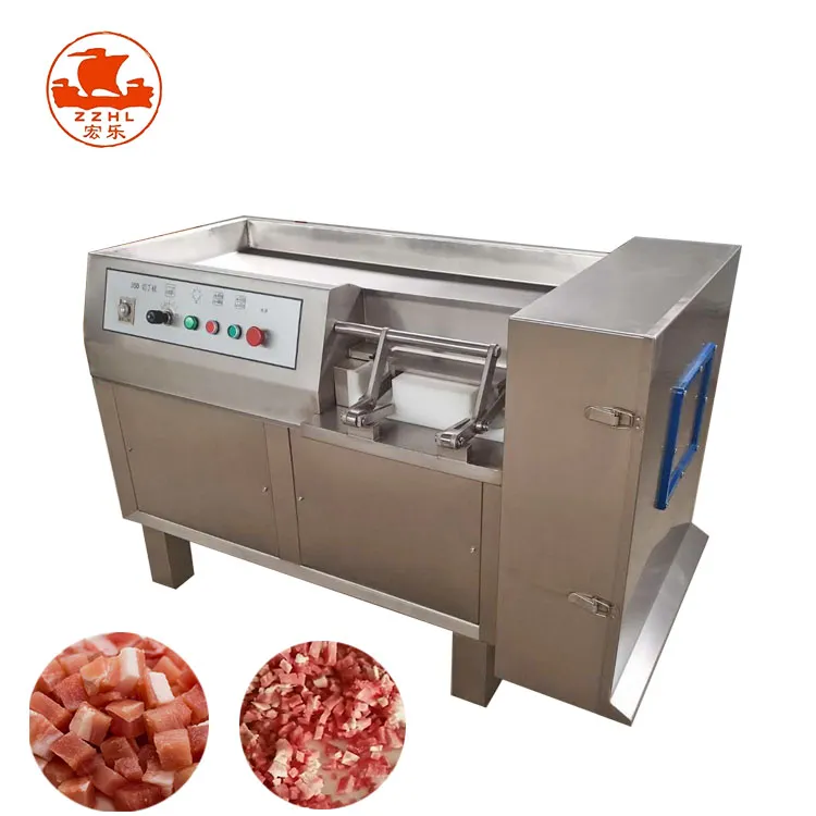 Cutter Frozen Block Dicing Large Synthetic Cutting Beef Meat Cube Dicer Machine