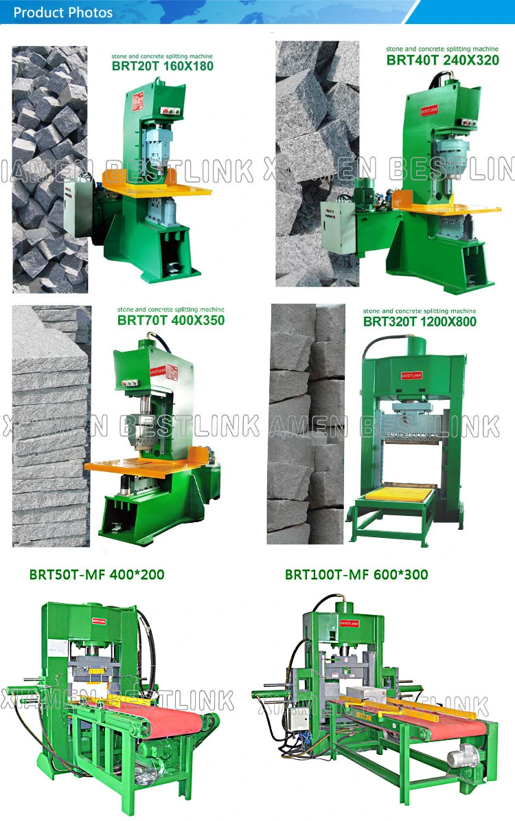 Bestlink Factory Price Stone Splitter Guillotine Hydraulic Stone Splitting Cutting Machine for Curb Kerb Stone Marble Granite Paving Stone Wall Stone