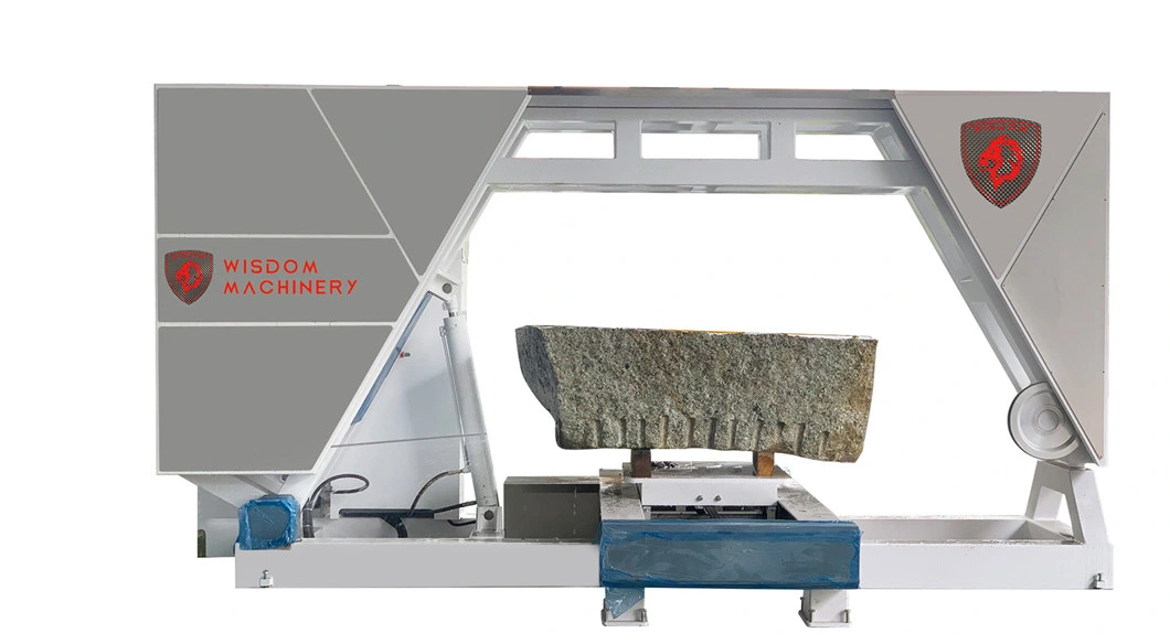 Wisdom Automatic Portable Rock Wire Saw Stone Cutting Machine for Block Squaring and Slabs Cutting