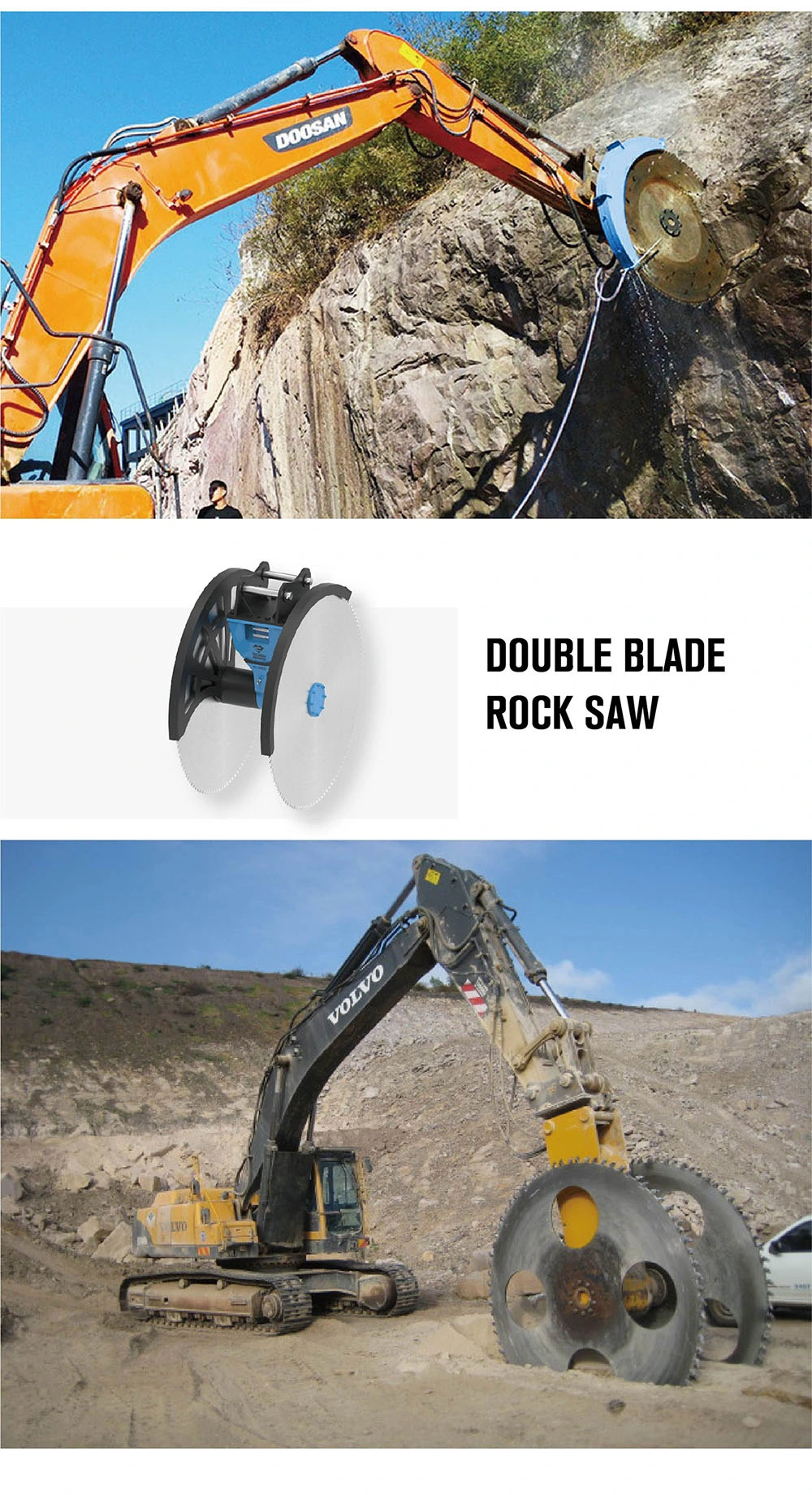 High Quality for Quarry Stone Cutting Machine Marble Cutting/Rock Saw/Excavator Hydraulic Saw