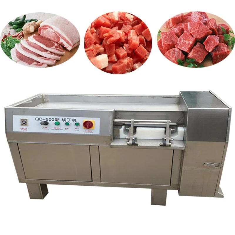 Industrial Meat Cube Cutting Machine/ Frozen Meat Block Dicer Machine / Diced Meat Cube Cutter