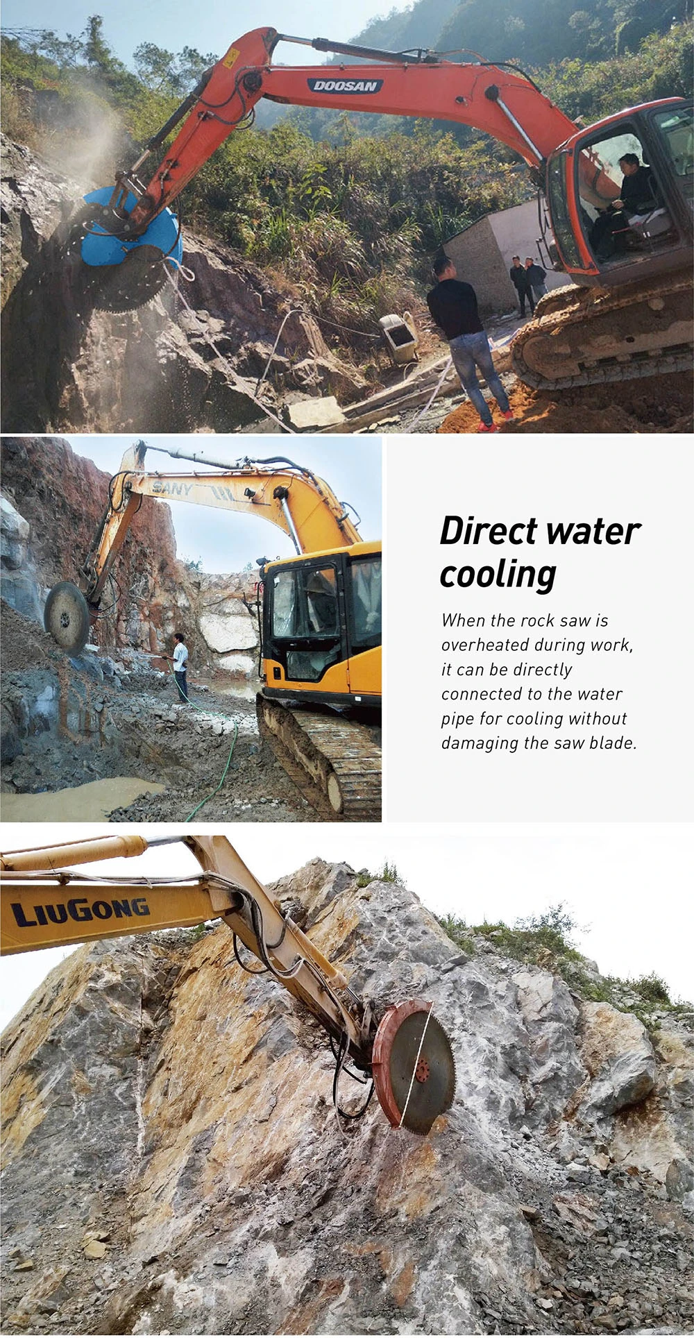 High Quality for Quarry Stone Cutting Machine Marble Cutting/Rock Saw/Excavator Hydraulic Saw