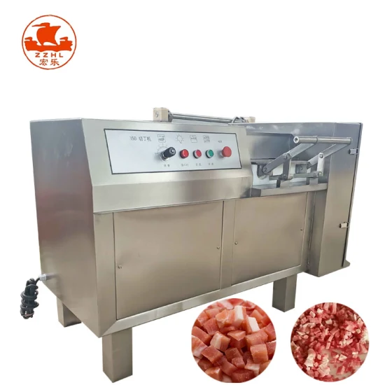 Cutter Frozen Block Dicing Large Synthetic Cutting Beef Meat Cube Dicer Machine